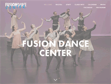 Tablet Screenshot of fusiondancecentermi.com